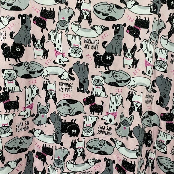 🐾 Secret Treasures “Mornings Are Ruff” Dog Print PJ Top XL (16–18) — So Soft! - Picture 2 of 5